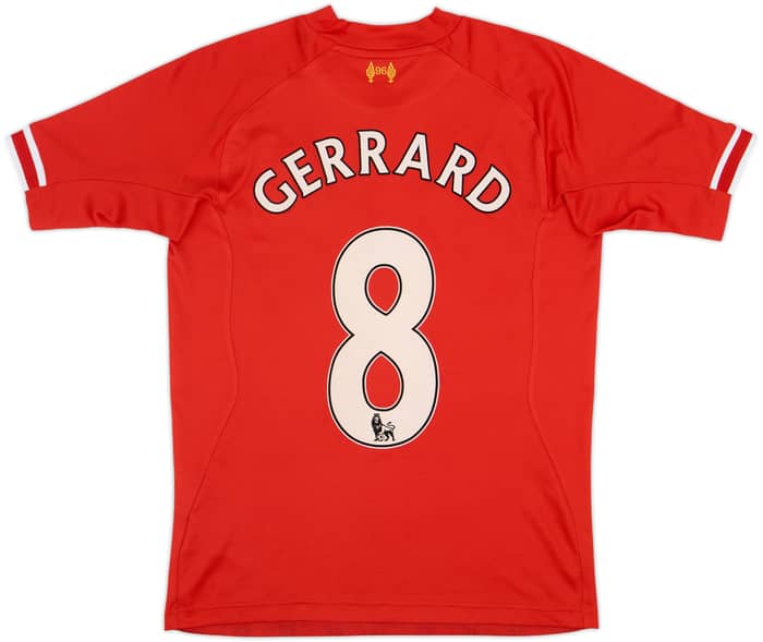 2013-14 Liverpool Home Shirt Gerrard #8 - 8/10 - (S)