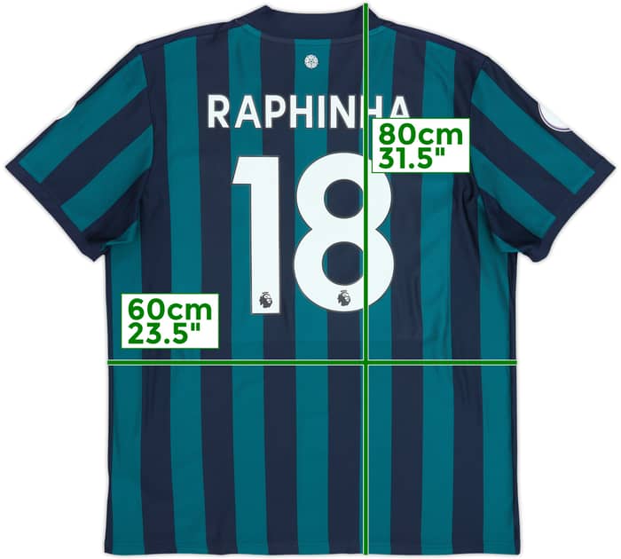2020-21 Leeds United Away Shirt Raphinha #18 - 9/10 - (XL)