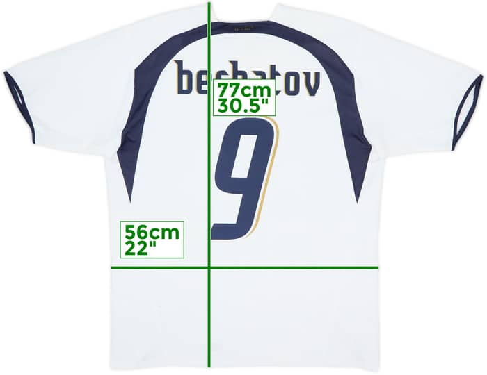 2006-07 Tottenham Camiseta de local Berbatov #9 - 8/10 - (L)