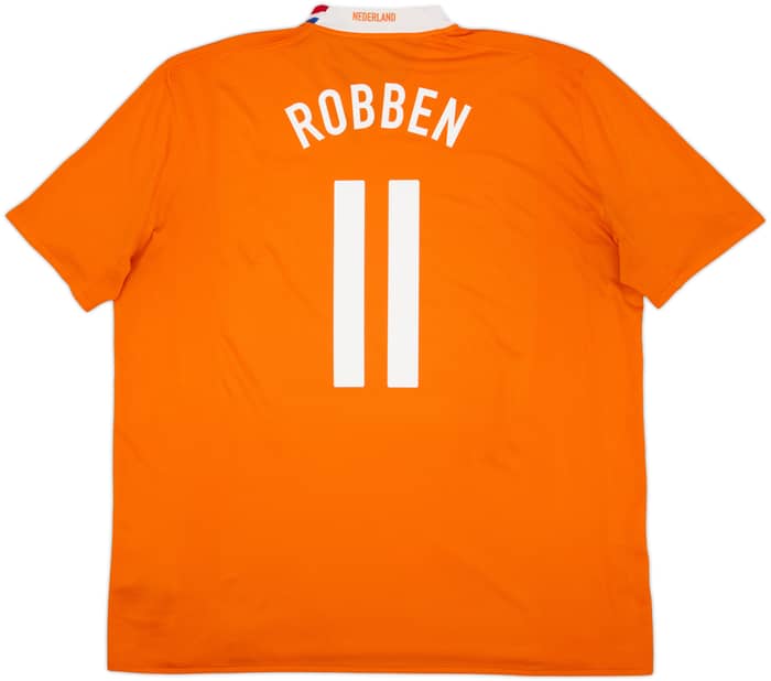 2008-10 Netherlands Home Shirt Robben #11 - 6/10 - (XXL)