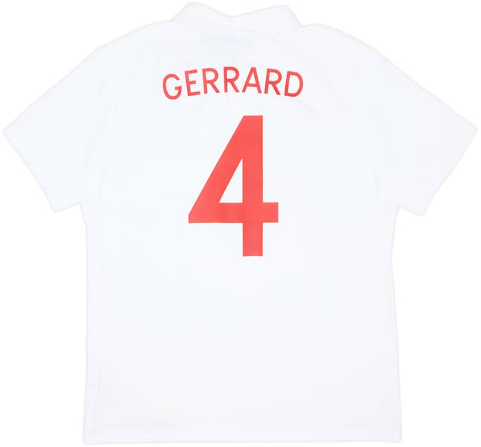 2009-10 England 'South Africa' Home Shirt Gerrard #4 (L)