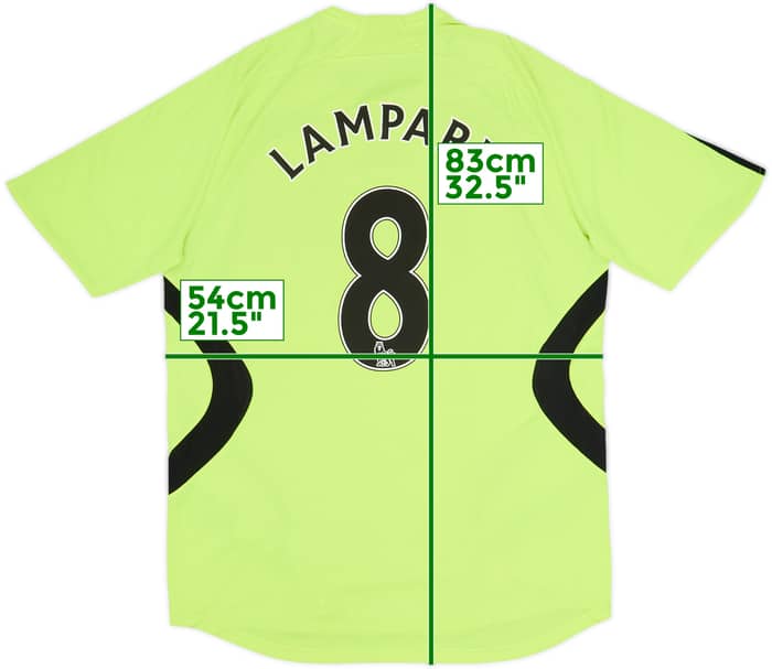 2007-08 Chelsea Away Shirt Lampard #8 - 6/10 - (L)