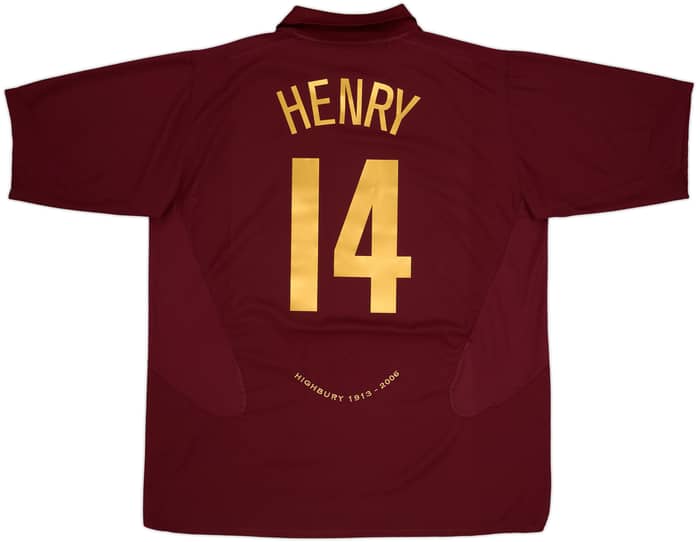 2005-06 Arsenal Home Shirt Henry #14 - 8/10 - (3XL)