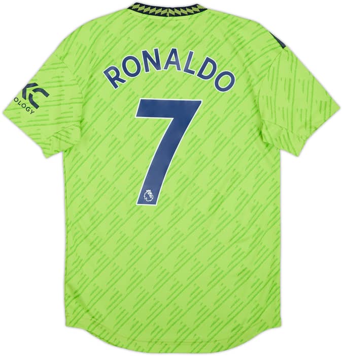 Camiseta auténtica de la tercera equipación del Manchester United 2022-23 Ronaldo #7 (S)