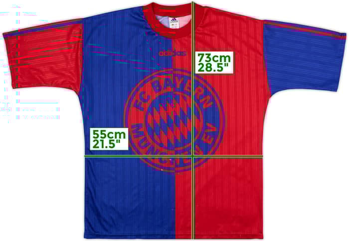 1995-96 Bayern Munich adidas Training Shirt - 6/10 - (M)