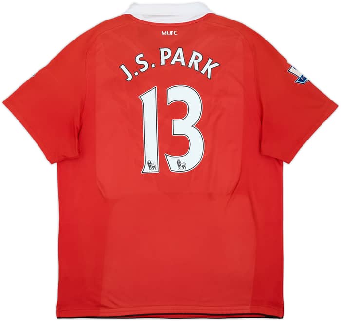 Camiseta de local del Manchester United 2010-11 J.S.Park #13 - 7/10 - (XL)