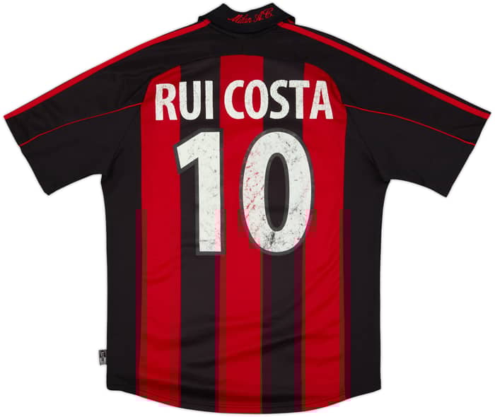 2000-02 AC Milan Home Shirt Rui Costa #10 - 5/10 - (M)