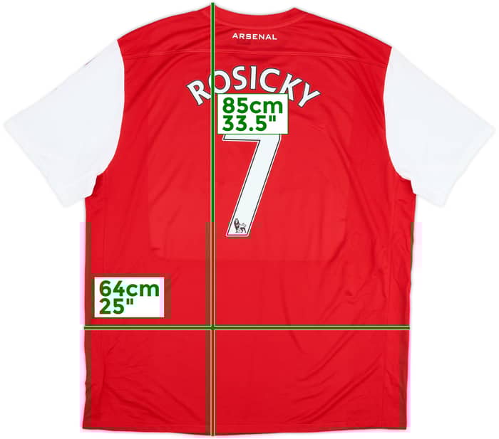 2011-12 Arsenal Home Shirt Rosicky #7 - 8/10 - (XXL)