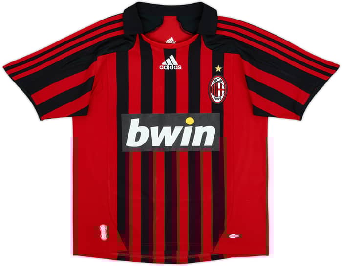 2007-08 AC Milan Home Shirt - 7/10 - (L.Boys)