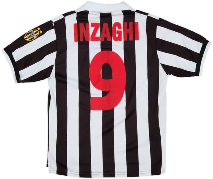 1998-99 Juventus Home Shirt Inzaghi #9 - 4/10 - (S)