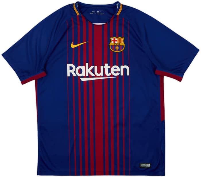 Camiseta de local del Barcelona 2017-18 Suarez #9 - 7/10 - (L)