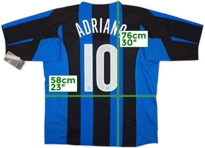 2004-05 Inter Milan Home Shirt Adriano #10 (XL)