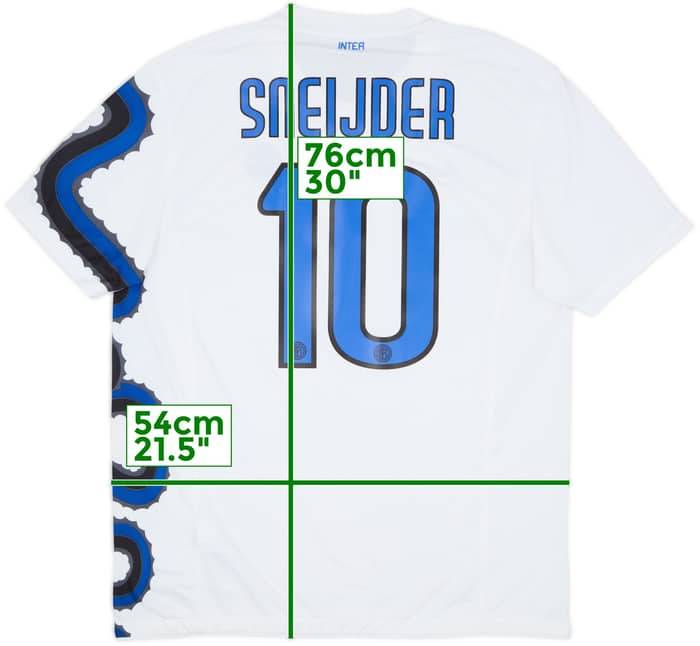 2010-11 Inter Milan Away Shirt Sneijder #10 - 8/10 - (L)