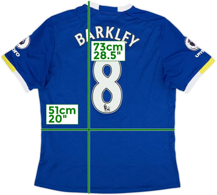2016-17 Everton Home Shirt Barkley #8 - 6/10 - (L)