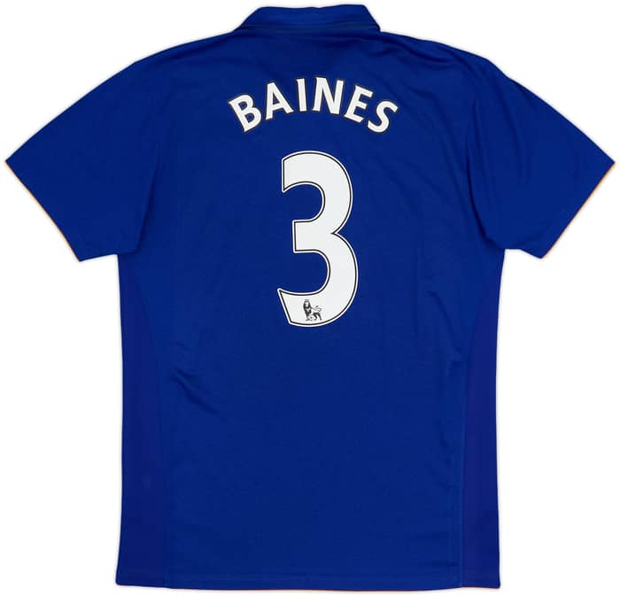 2011-12 Everton Home Shirt Baines #3 - 9/10 - (M)