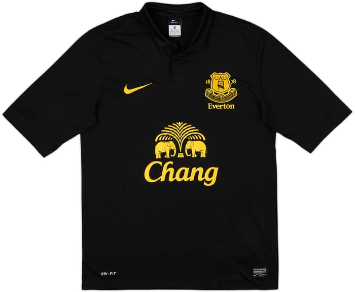 2012-13 Everton Away Shirt Baines #3 - 9/10 - (M)