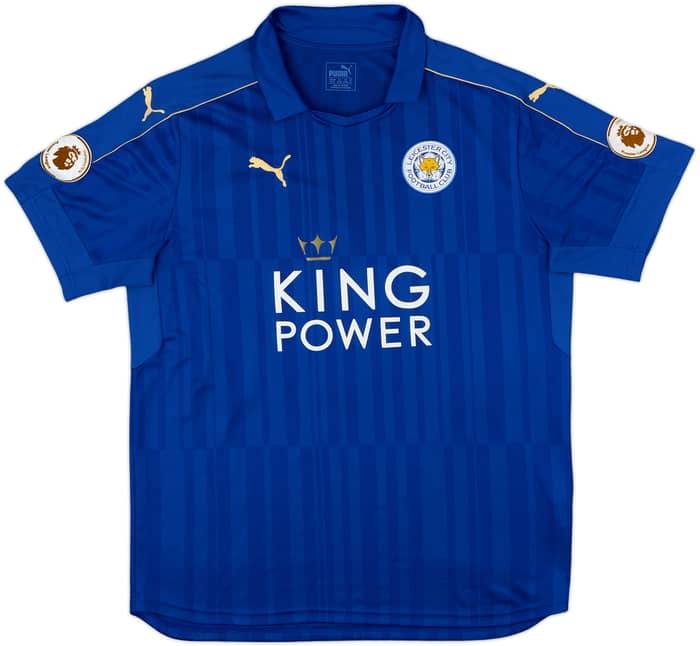 2016-17 Leicester Home Shirt Vardy #9 - 6/10 - (XL)