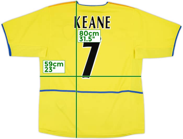 2002-03 Leeds United Away Shirt Keane #7 - 8/10 - (XL)
