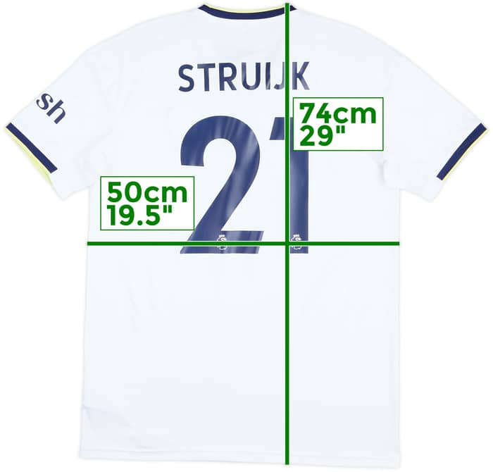 2022-23 Leeds United Home Shirt Struijk #21 - 10/10 - (M)