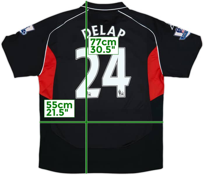 2007-08 Stoke City Away Shirt Delap #24 - 8/10 - (L)