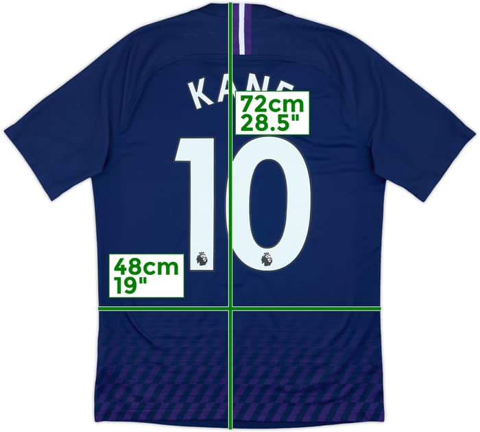 2019-20 Tottenham Authentic Away Shirt Kane #10 - 8/10 - (M)