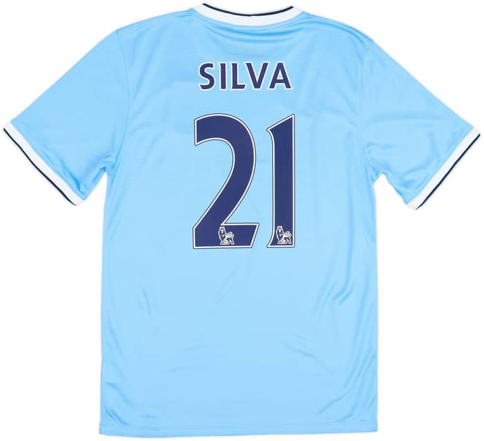 Camiseta de local del Manchester City 2013-14 Silva #21 - 9/10 - (S)