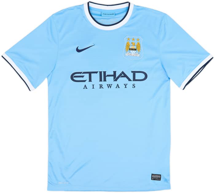 Camiseta de local del Manchester City 2013-14 Silva #21 - 9/10 - (S)