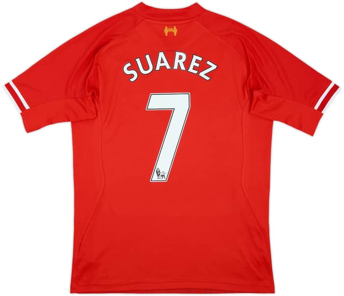 2013-14 Liverpool Home Shirt Suarez #7 - 6/10 - (M)