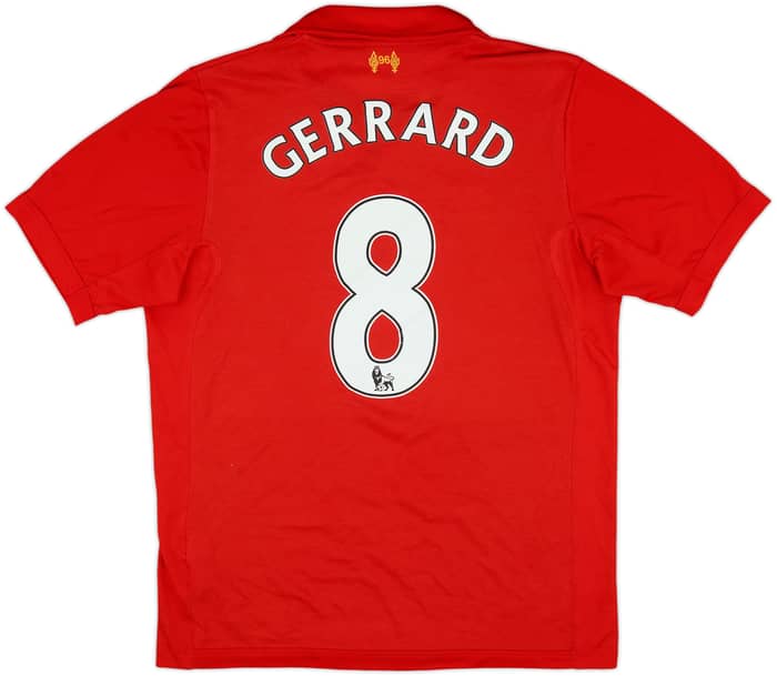2012-13 Liverpool Home Shirt Gerrard #8 - 6/10 - (M)
