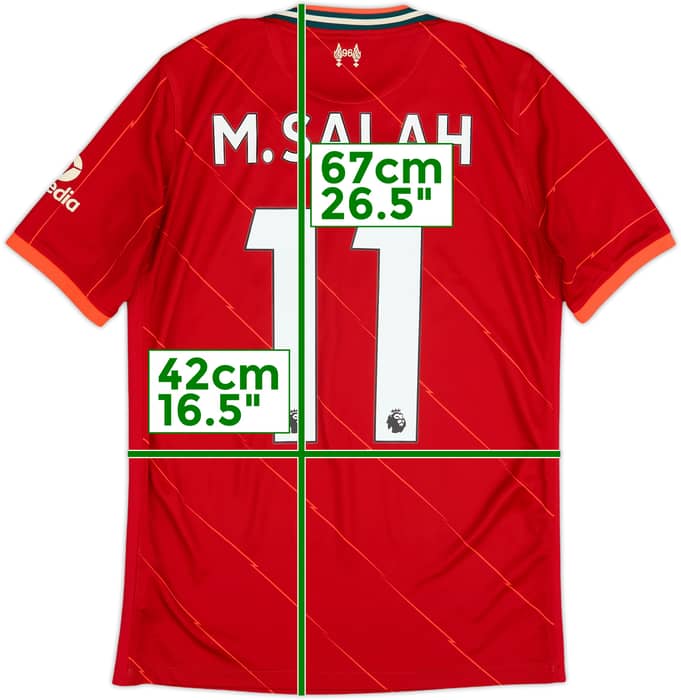 2021-22 Liverpool Home Shirt M.Salah #11 - 8/10 - (XL.Boys)