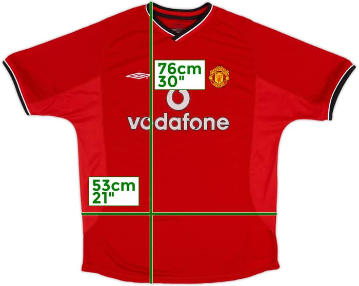 2000-02 Manchester United Home Shirt - 5/10 - (L)