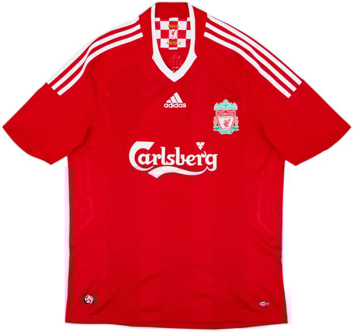 Camiseta de local de Liverpool 2008-10 #9 - 8/10 - (M)