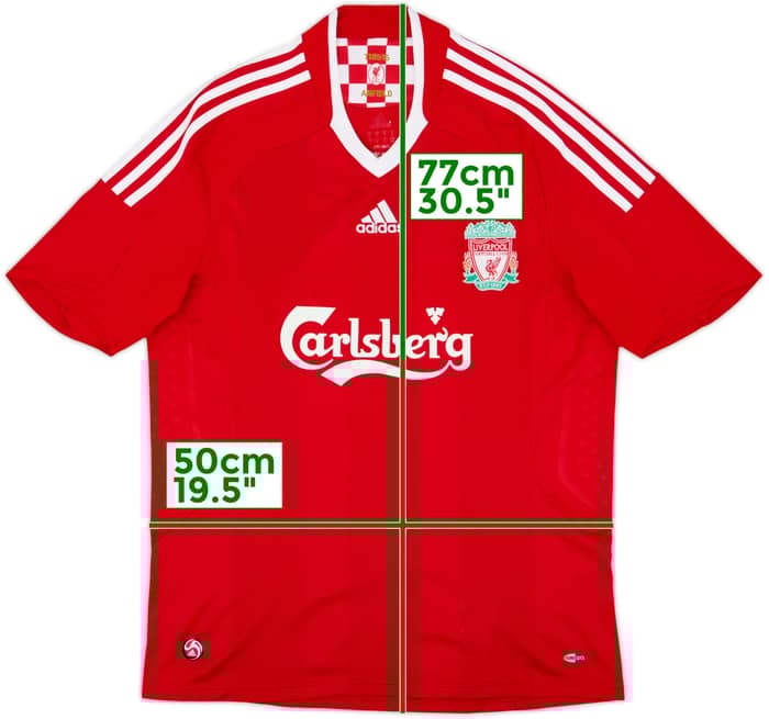 Camiseta de local de Liverpool 2008-10 #9 - 8/10 - (M)