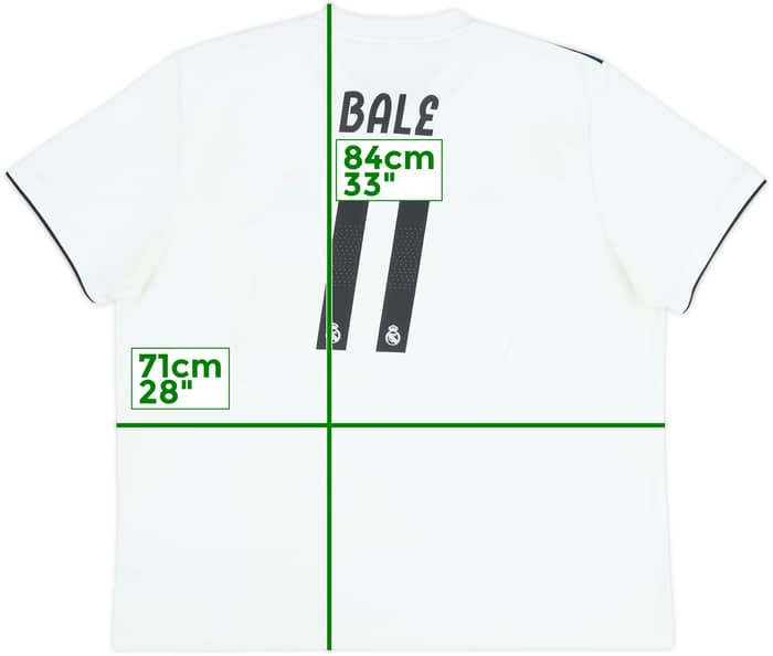 2018-19 Real Madrid Home Shirt Bale #11 - 8/10 - (3XL)