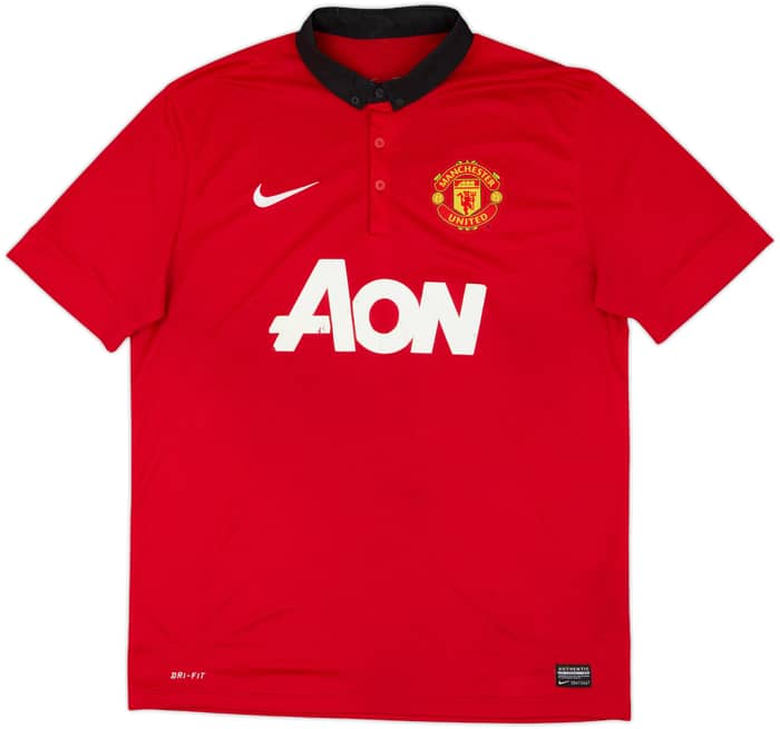 Camiseta de local del Manchester United 2013-14 Evra #3 - 6/10 - (L)