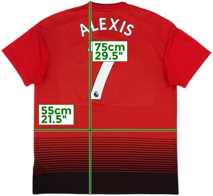 2018-19 Manchester United Home Shirt Alexis #7 - 5/10 - (L)