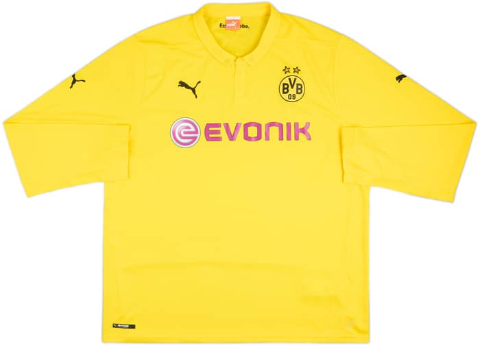Camiseta de local del Dortmund 2014-15 CL L/S - 8/10 - (3XL)
