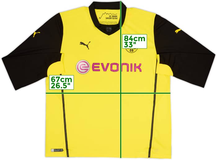 2013-14 Dortmund CL Home L/S Shirt - 10/10 - (3XL)