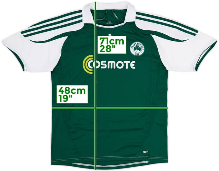 2007-08 Panathinaikos Home Shirt - 7/10 - (XL.Boys)