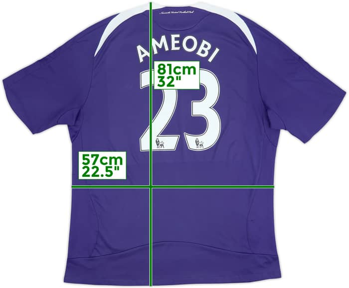 2008-09 Newcastle Away Shirt Ameobi #23 - 6/10 - (XL)