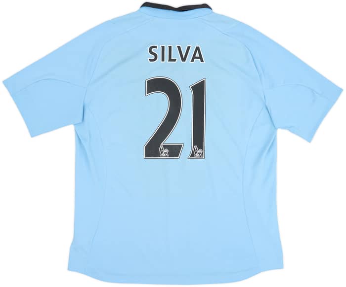 2012-13 Manchester City Home Shirt Silva #21 - 6/10 - (XL)