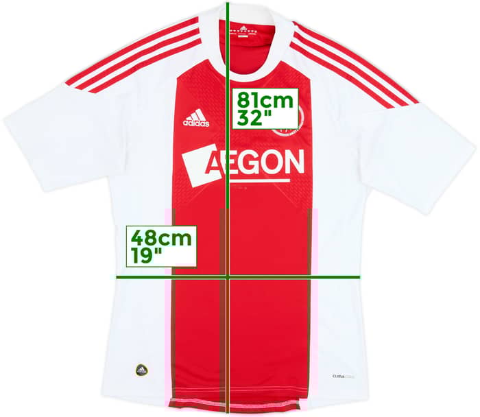 2010-11 Ajax Home Shirt - 8/10 - (M)
