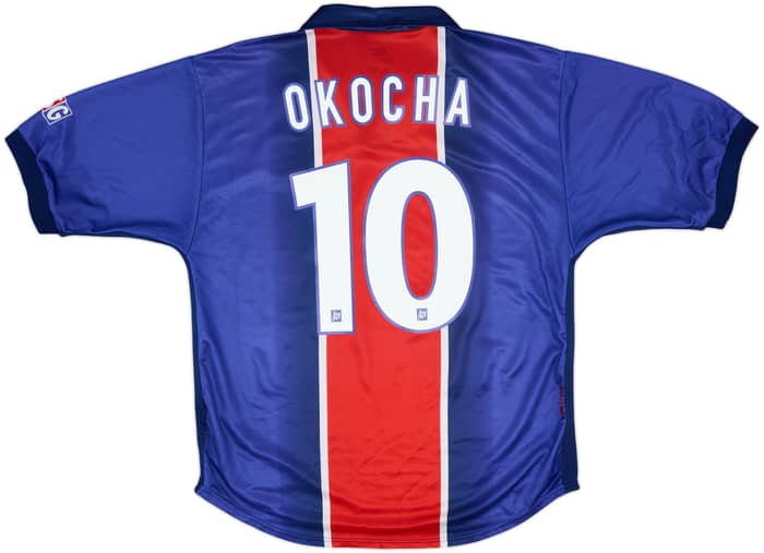 1998-99 Paris Saint-Germain Home Shirt Okocha #10 - 8/10 - (L)