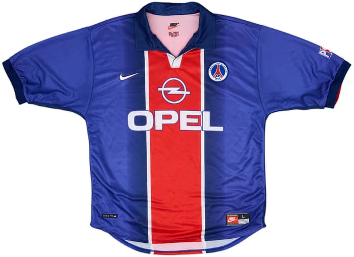 1998-99 Paris Saint-Germain Home Shirt Okocha #10 - 8/10 - (L)