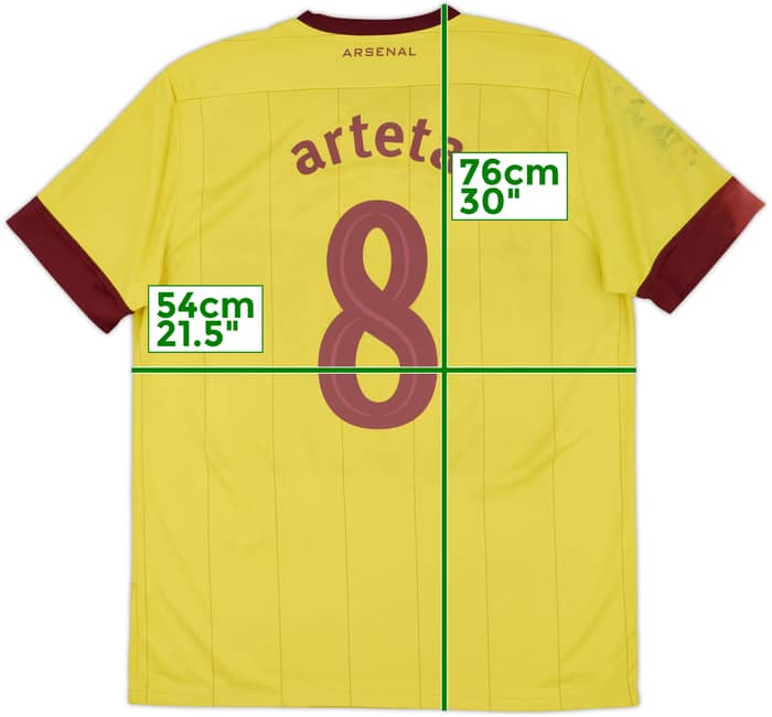 2010-13 Arsenal Away Shirt Arteta #8 - 4/10 - (L)