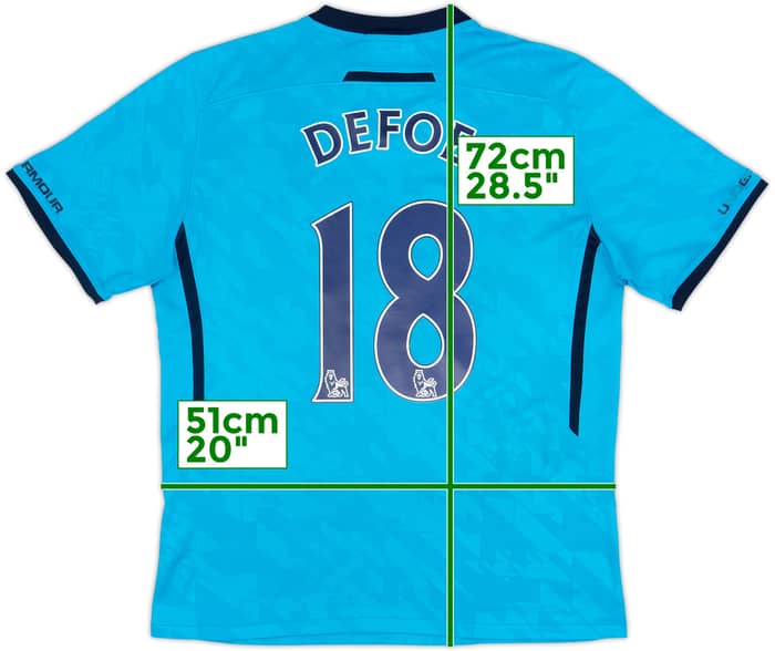 Camiseta de visitante del Tottenham 2013-14 Defoe #18 - 6/10 - (M)