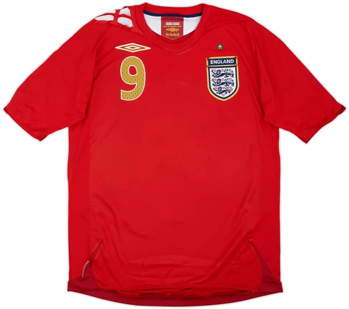 2006-08 England Away Shirt Rooney #9 - 6/10 - (S)