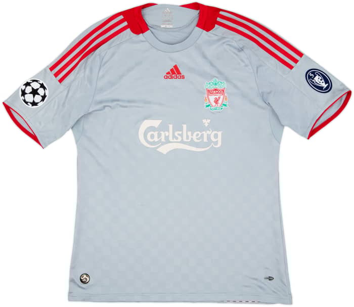 2008-09 Liverpool Camiseta de Visitante Gerrard #8 - 6/10 - (L)