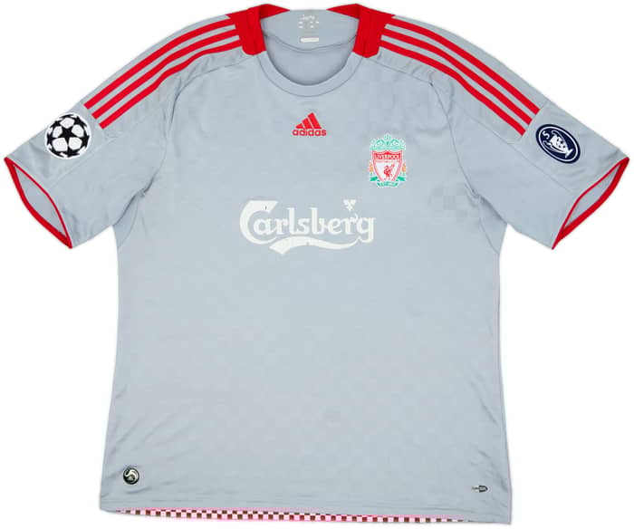 2008-09 Liverpool Away Shirt Gerrard #8 - 6/10 - (XXL)