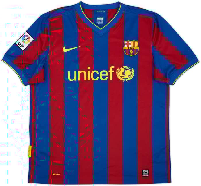 2009-10 Barcelona Home Shirt Ibrahimovic #9 - 8/10 - (L)